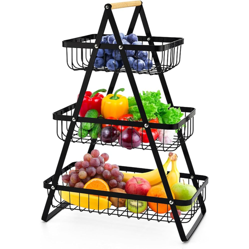 Metal Fruit Basket 3 Tier