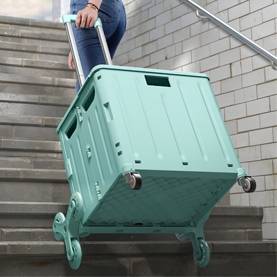 Foldable Shopping Cart Hold Up To 35Kg, Lightweight