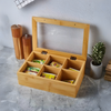 Bamboo Storage Box Tea Box 6 Slots