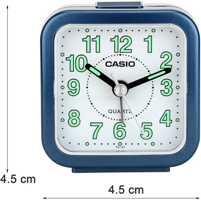 Casio Analog Table Clock Blue- Tq-141-2Df