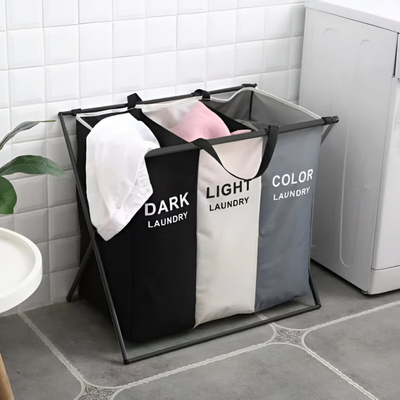 Laundry Basket 3 Sections