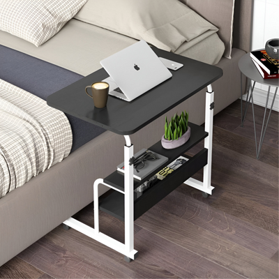 Laptop Stand Wooden Adjustable With Shelve