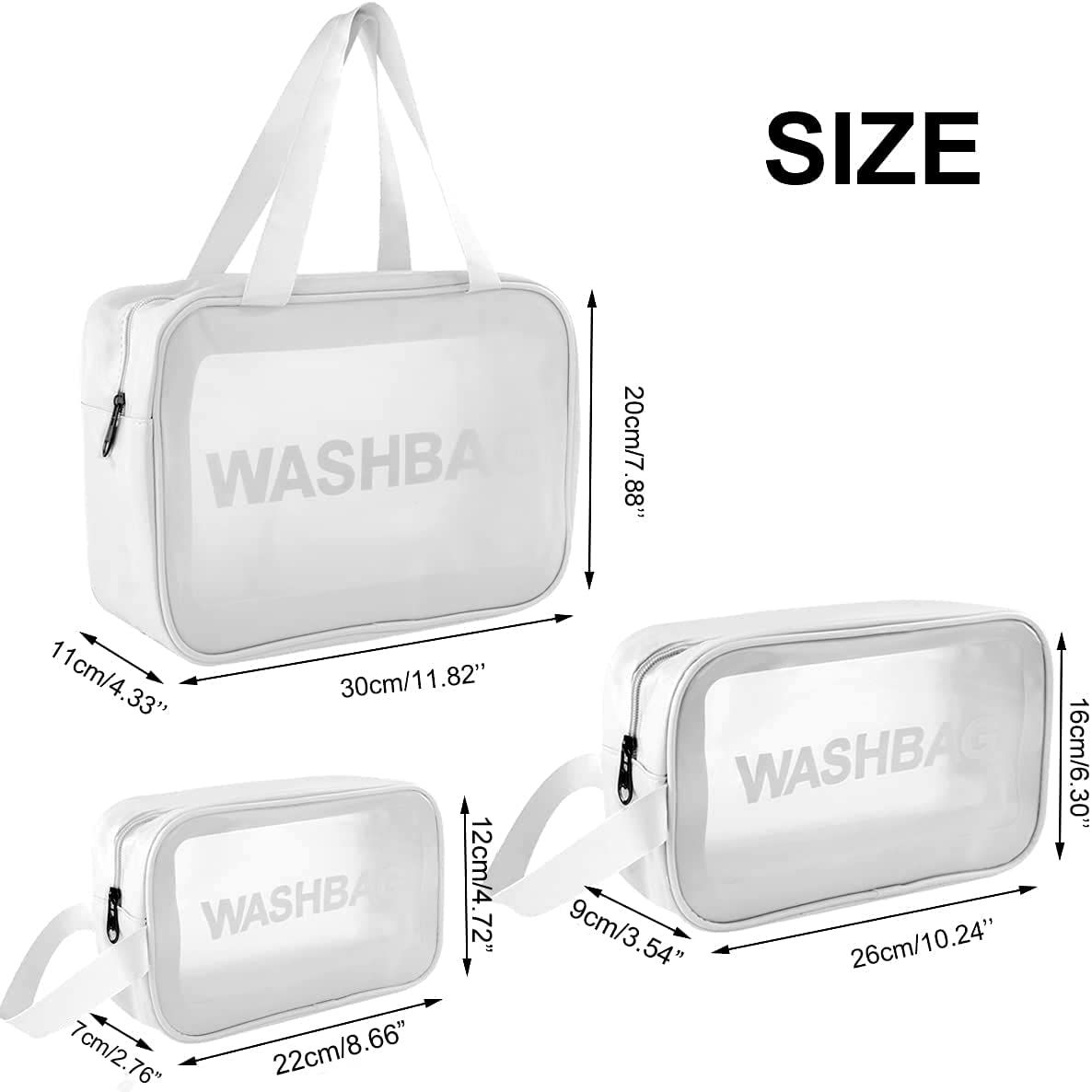 Travel Toiletries Organizer Wash Bag 3 Set