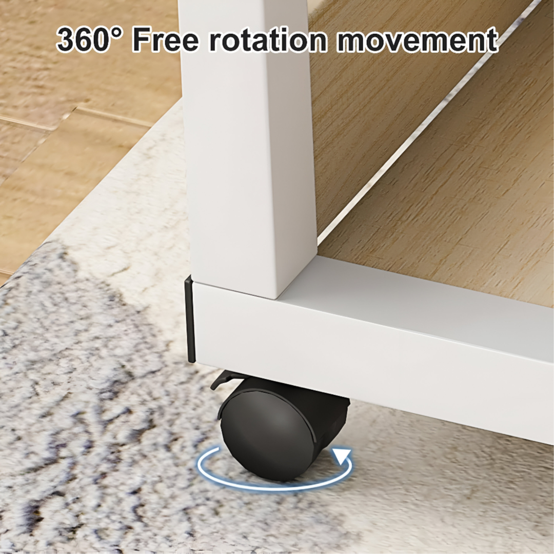 Laptop Stand Wooden Adjustable With Shelve