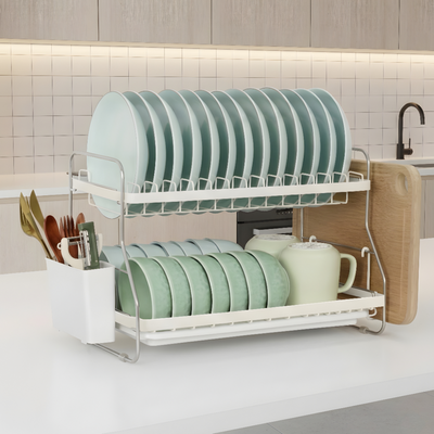 Dish Rack Drying Drainer 2 Tier