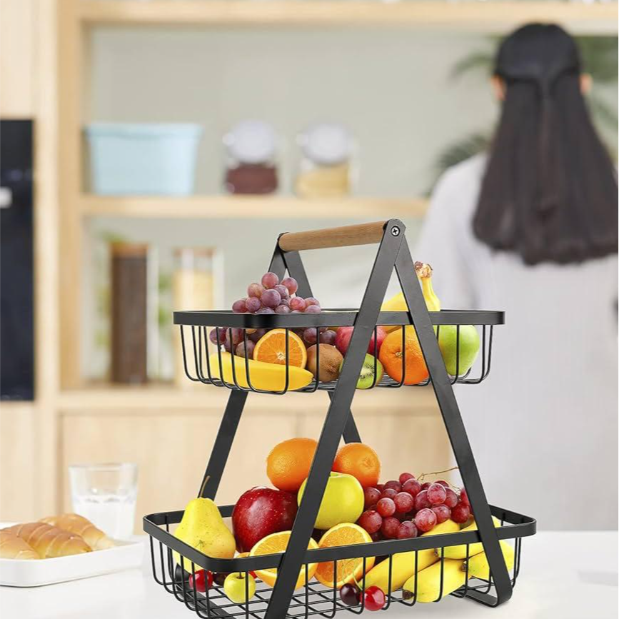 Fruit Basket Metal 2 Tier