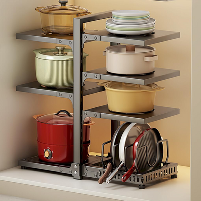 Multi-Layer Kitchen Pots And Pans Rack