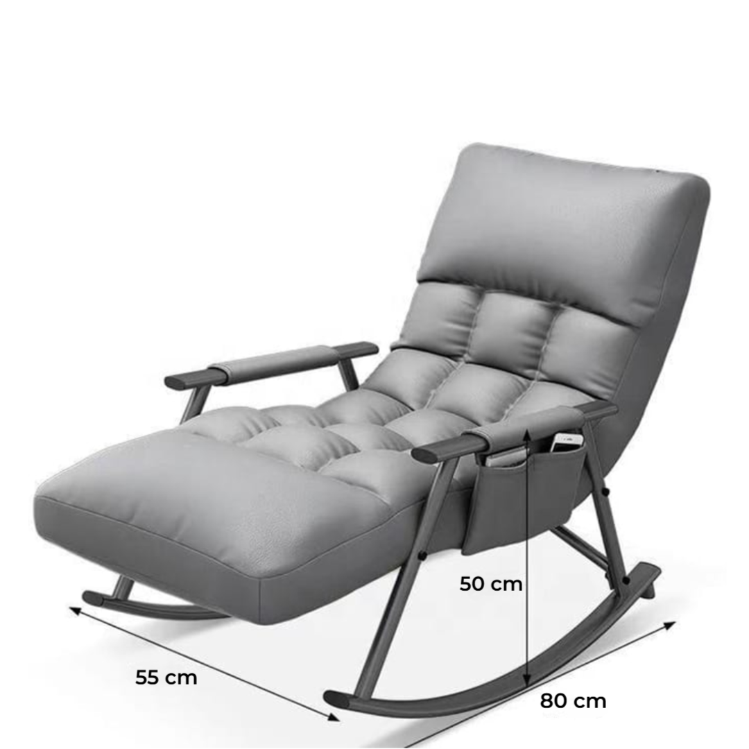 Rocking Chair Recliner 5-Way Adjustable Calf Support