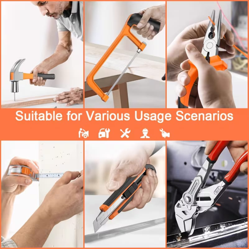 Household Hardware Tool Set Box 46 Pcs