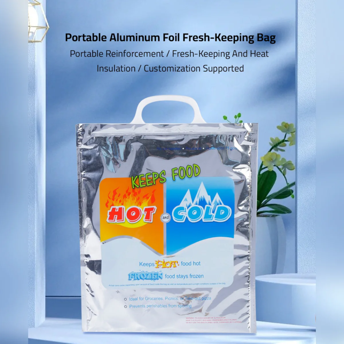 Hot And Cold Thermal Insulated Reusable Bag