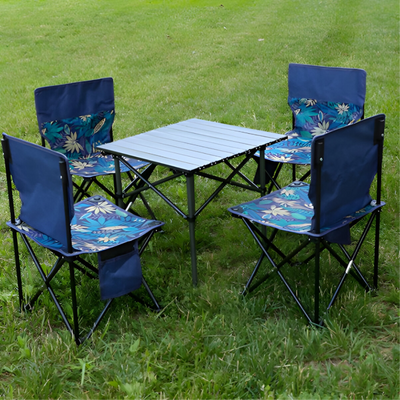 Foldable Camping Table with 4 Chair Set LB-20825