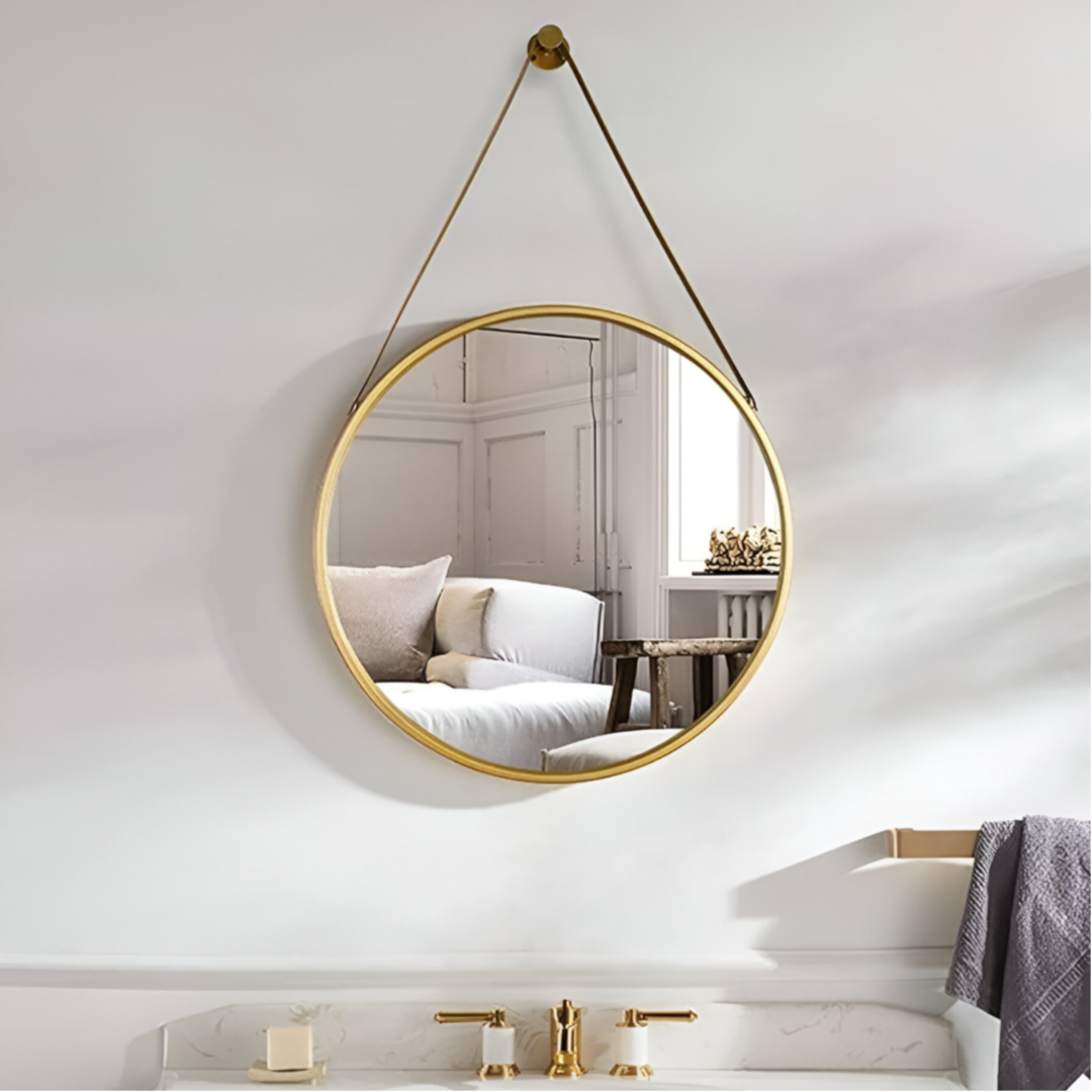 Wall Hanging Mirror Round Shape