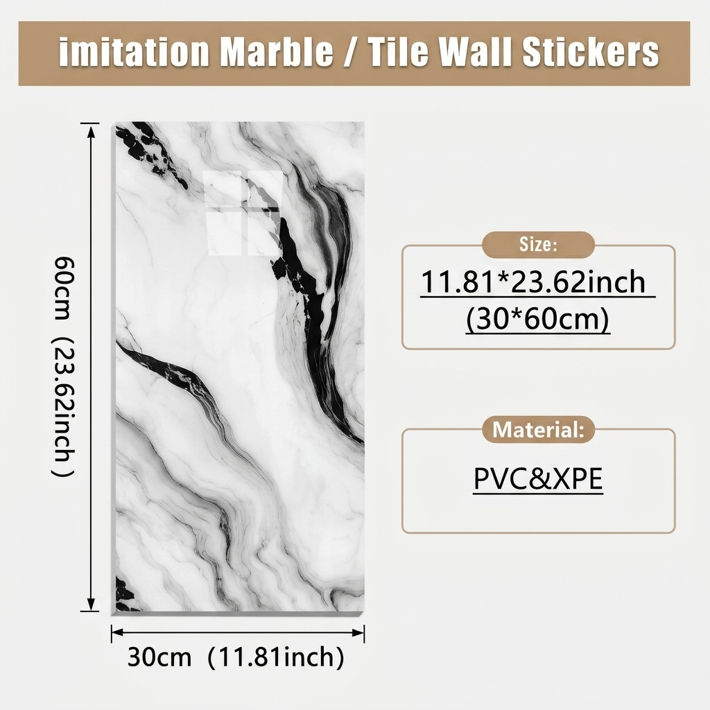 Wall Decor Self Adhesive Sticker 10 Pcs Set