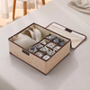 Fabric Compartment Storage Box With Lid 12 In 1