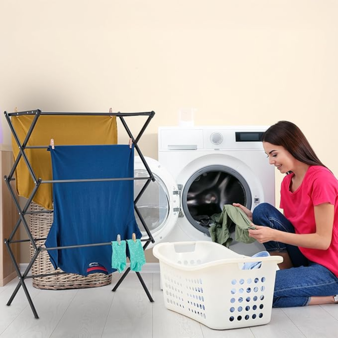 Foldable Clothes Drying Rack 3 Tier