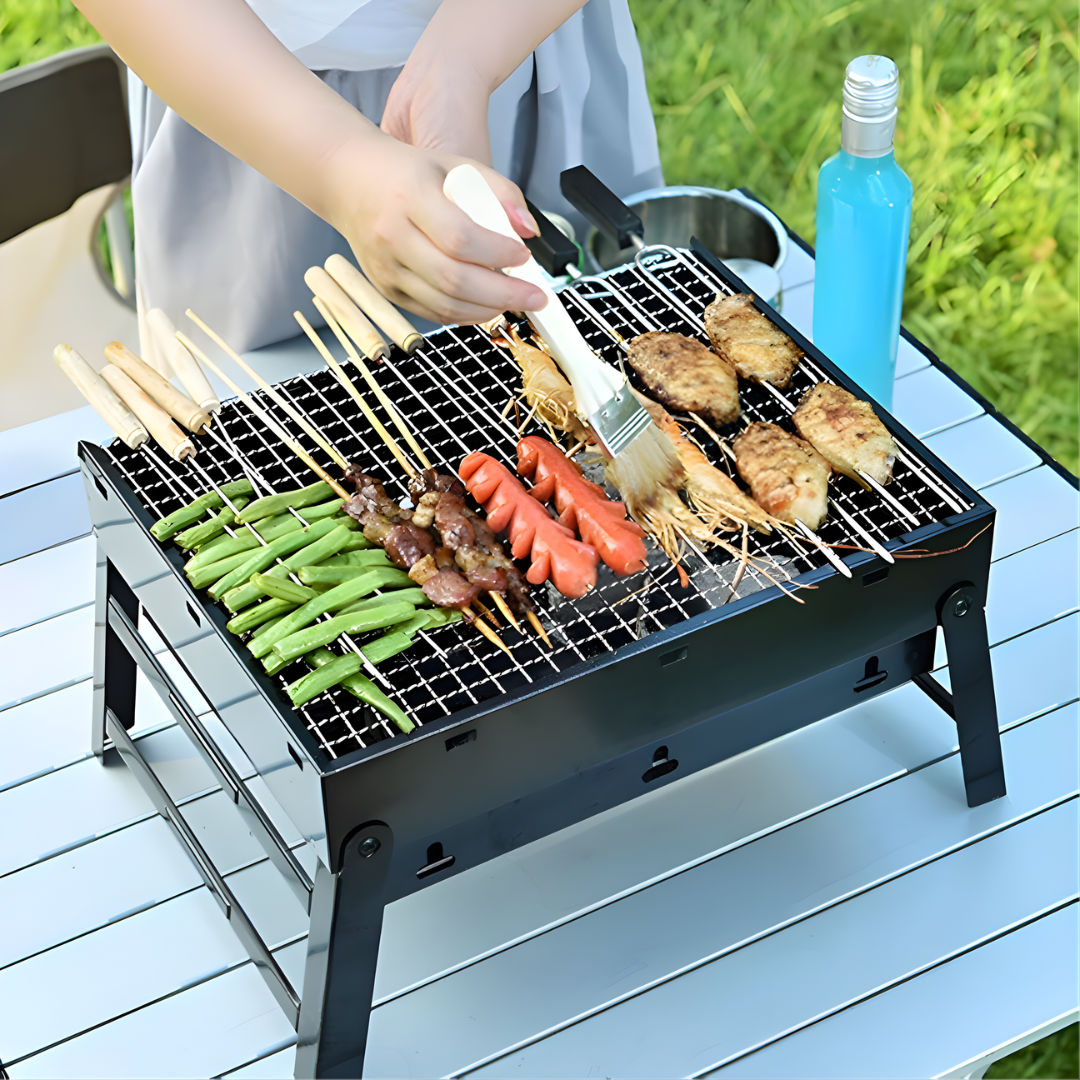 Portable Folding Stainless Steel Bbq Grill (Ca-04B)