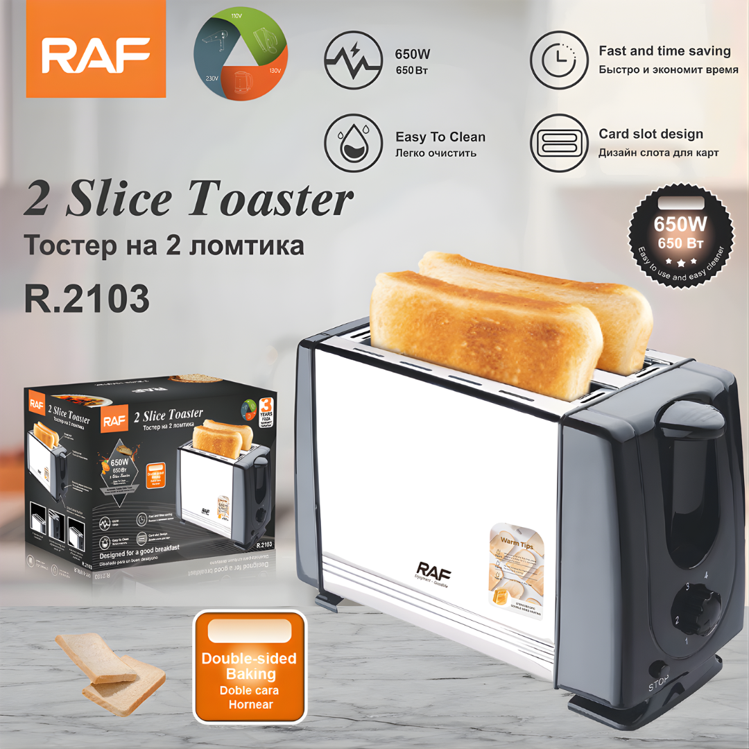 RAF 2 Slice Toaster R.2103