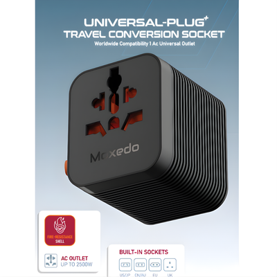 Moxedo Universal â€“ Plug Travel Conversion Socket 2500W