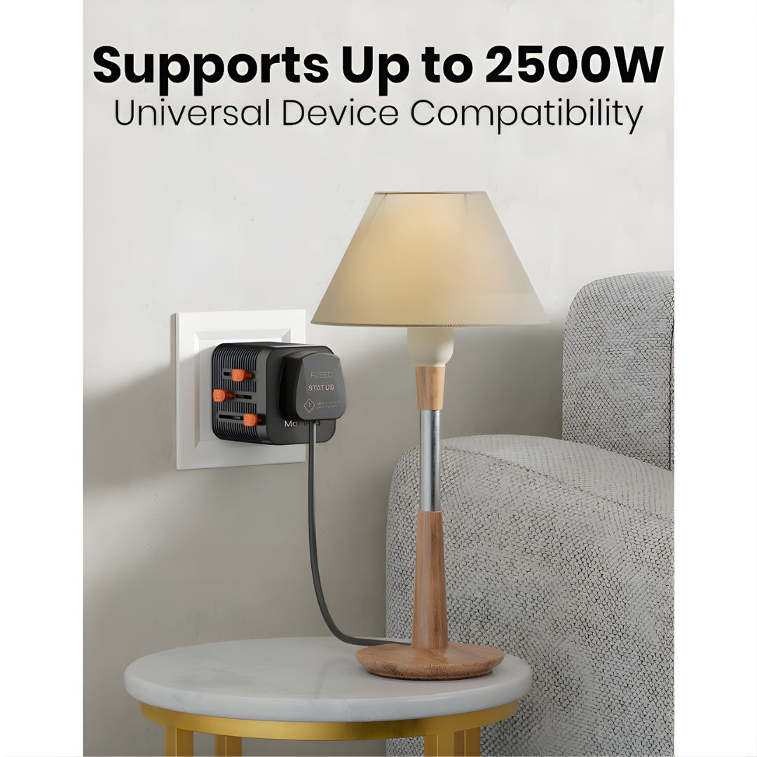 Moxedo Universal – مقبس تحويل السفر 2500 واط
