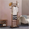 Clothes Rack Wooden with Wheels