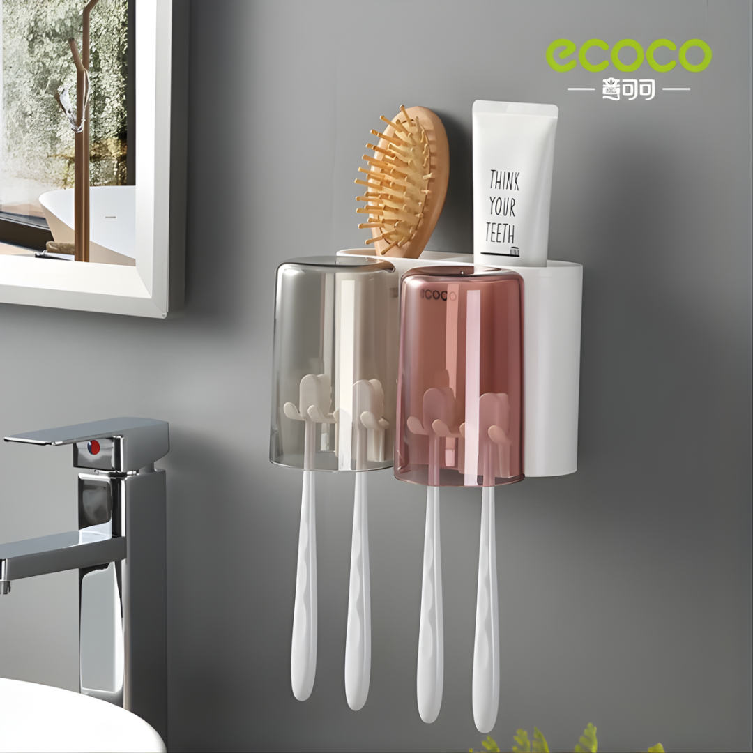 Tooth Brush Holder Two Cups Ecoco