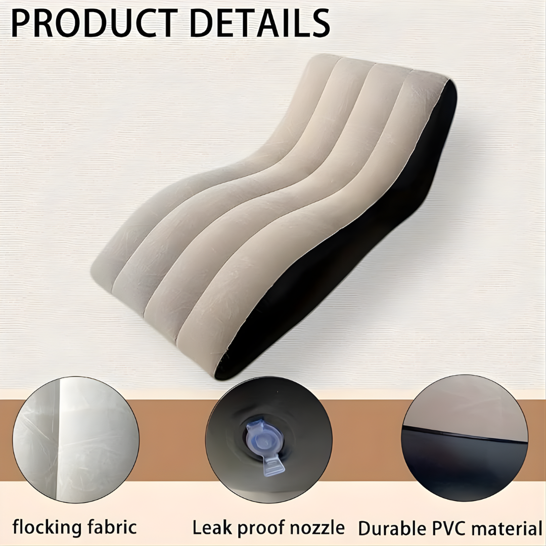 Flocked Lounge Inflatable Sofa Chair