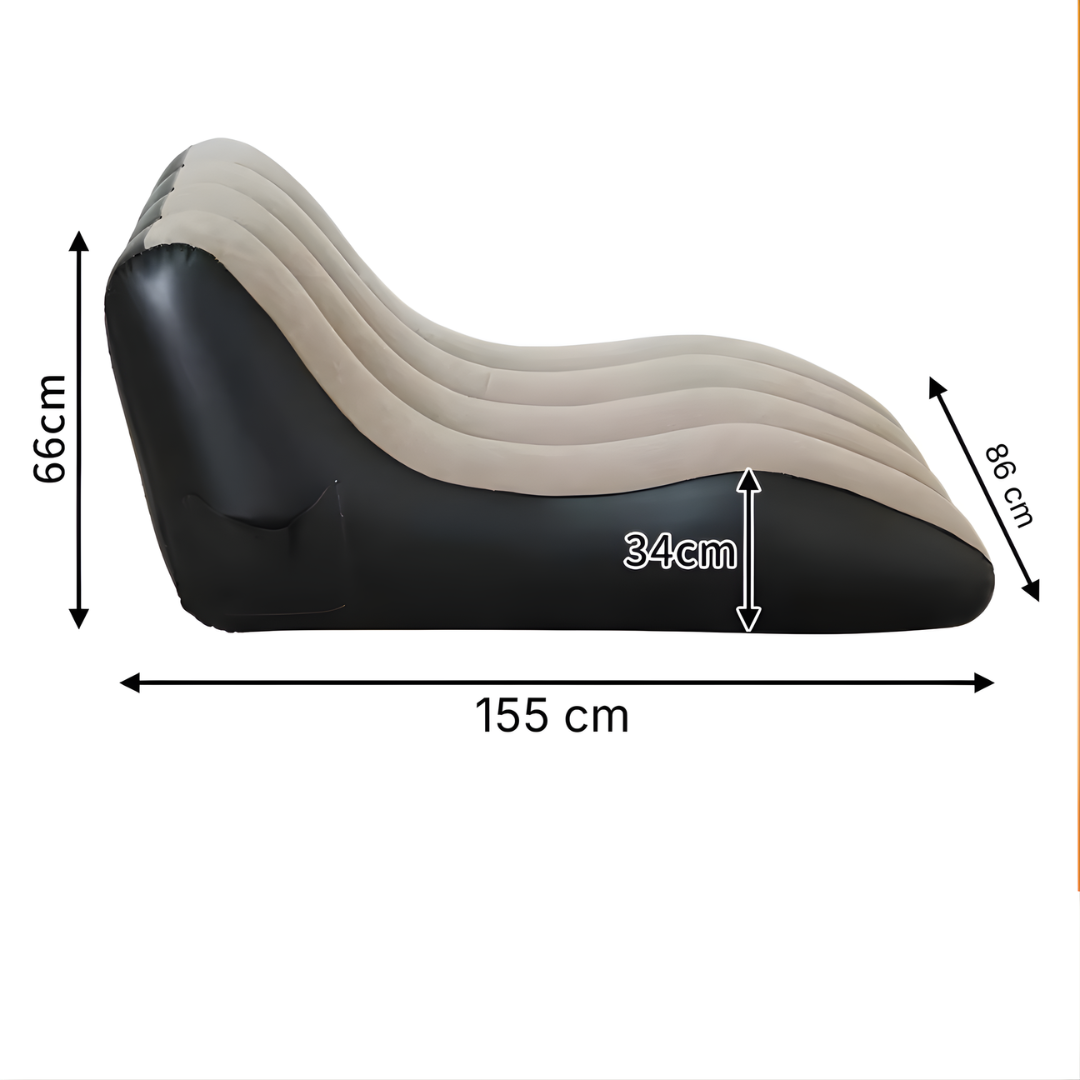 Flocked Lounge Inflatable Sofa Chair