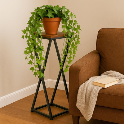 Wooden Single Plant Stand