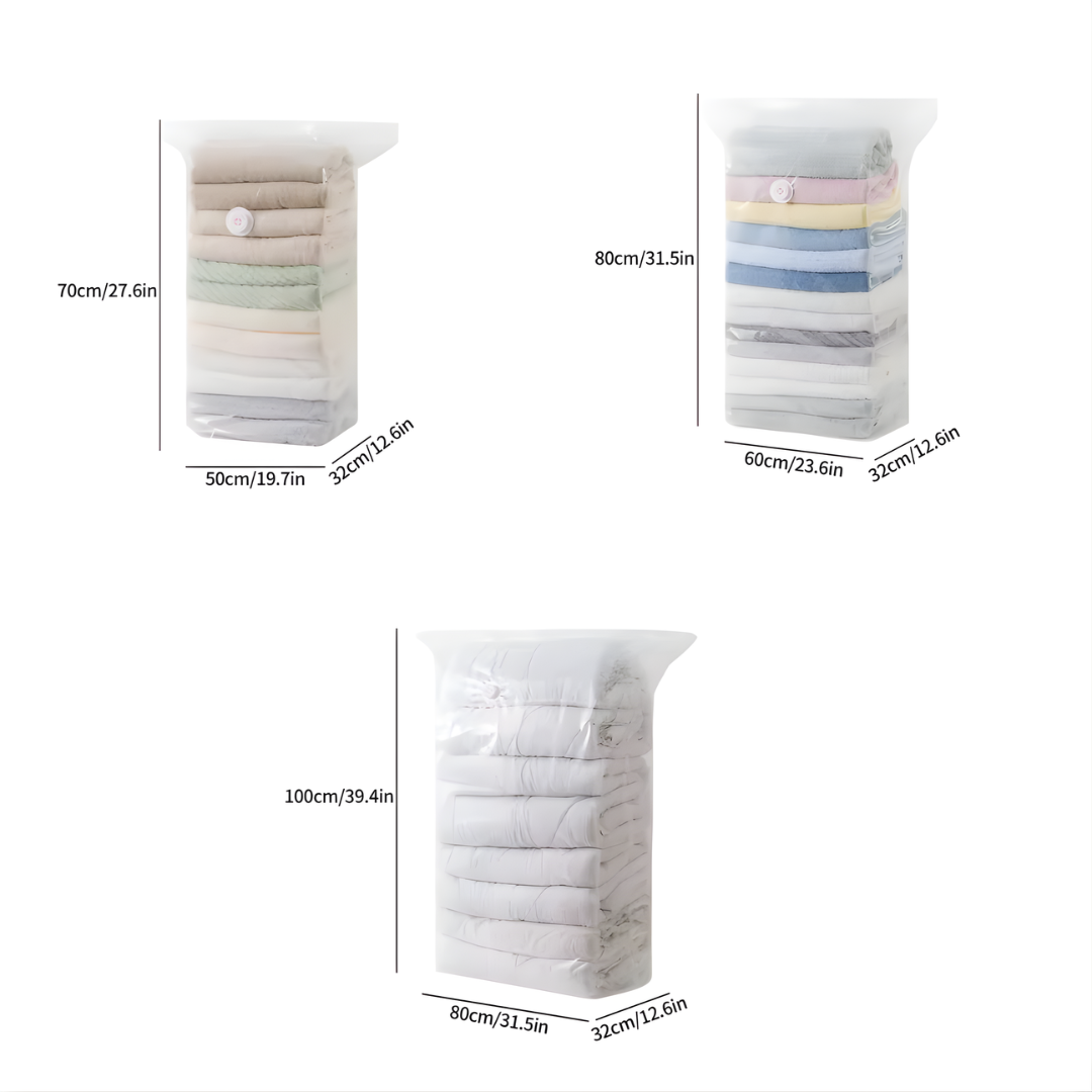 Vacuum Compression Bags non-pumping 5 Pcs