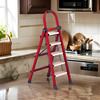Household Aluminum Folding 5 Step Ladder black
