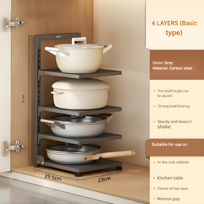 Kitchen Wok Stand 4 Layer Ecoco