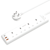 Moxedo Power Strip Surge Protector 4 Ac Outlet 3Usb
