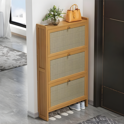 Shoe Cabinet Wooden 3 Layer
