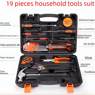 Household Tool Box Set 19 Pcs