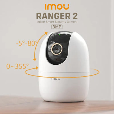 Imou Ranger 2 3MP Panoramic Pan & Tilt Security Camera | QHD Resolution | IPC-K2EP-3H1W