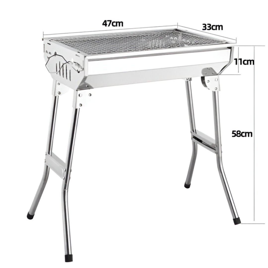 Portable Folding Bbq Grill Stainless Steel Ca-11