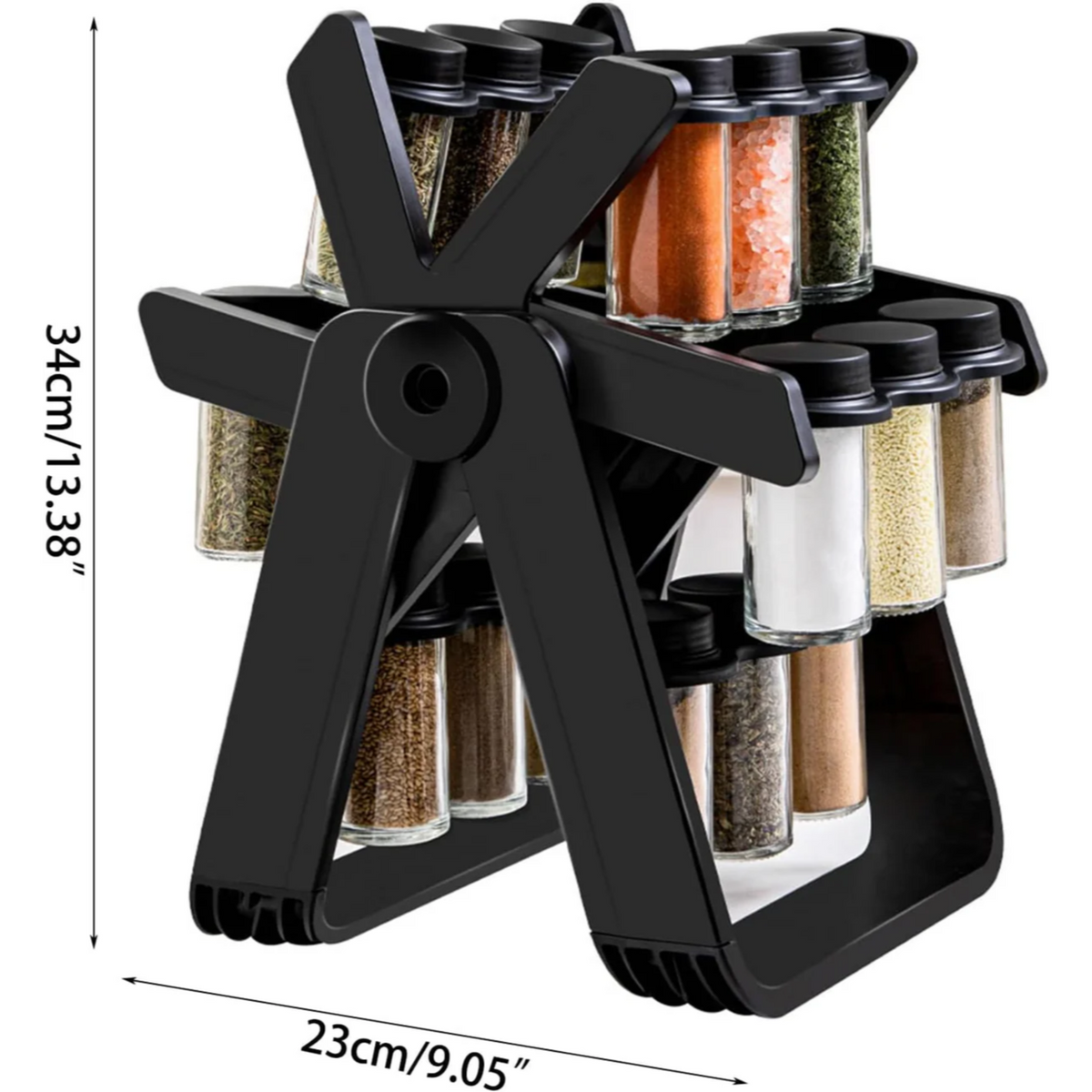 18 Jars Rotating Spice Rack