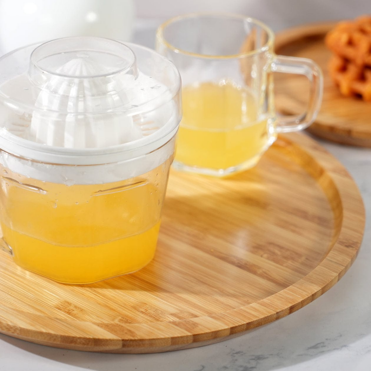 Bamboo Serving Tray Round 3 Pcs Set
