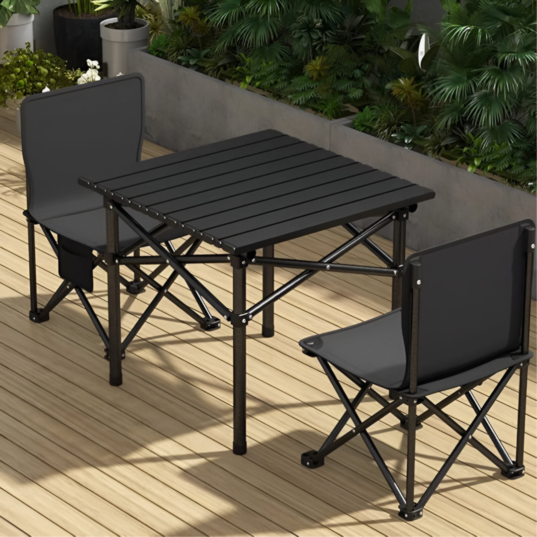 Foldable Camping Table With 2 Chair Set LB-20827