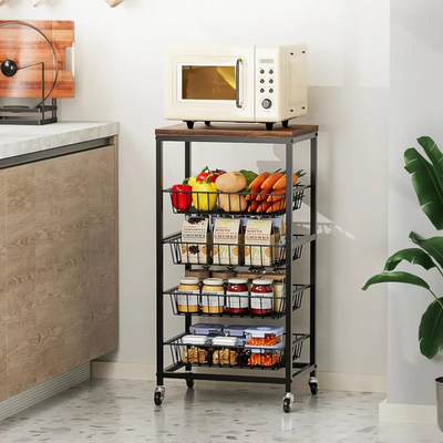 5 Tier Kitchen Storage Trolley