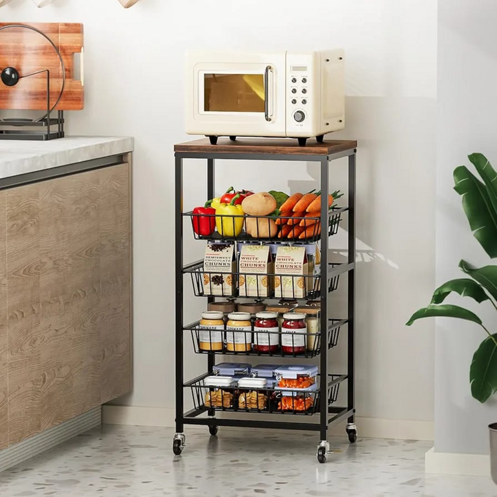 5 Tier Kitchen Storage Trolley