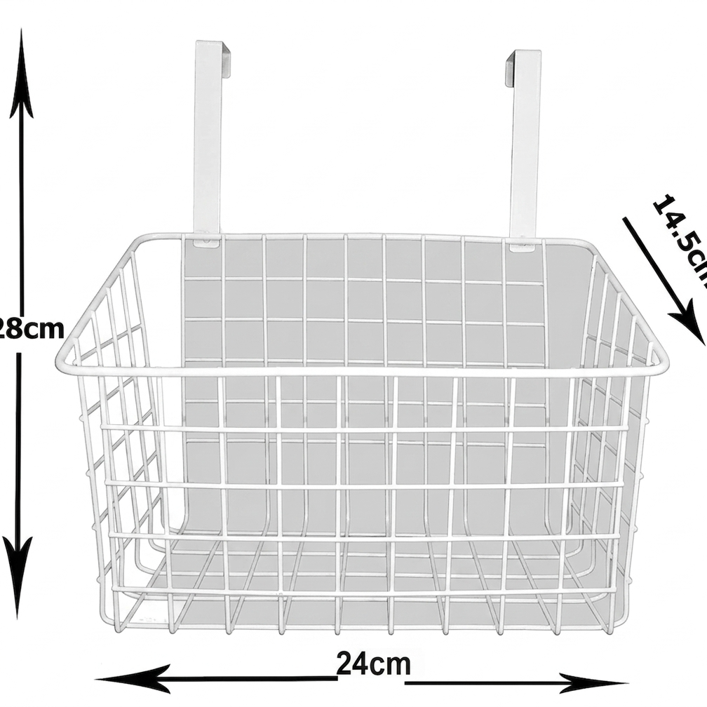 Multipurpose Door Hanging Metal Basket