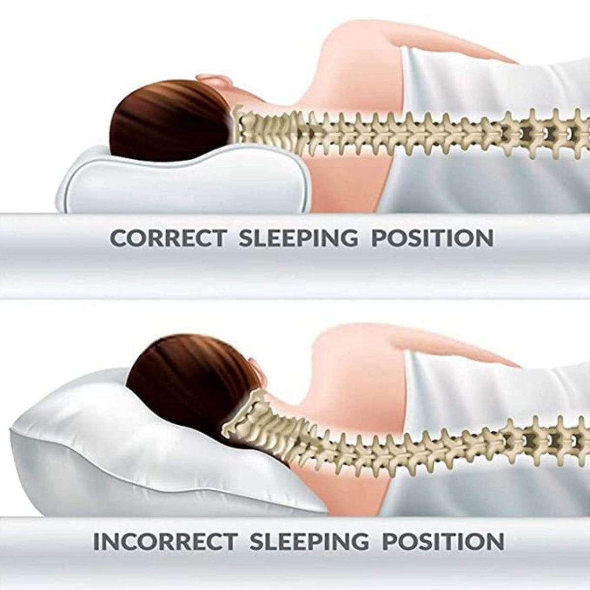 Memory Foam Sleeping Neck Pillow