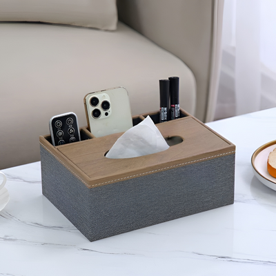 Multifuntional Tissue Box Wooden