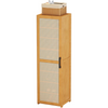 Bamboo Single Door Shoe Cabinet 8 Layers