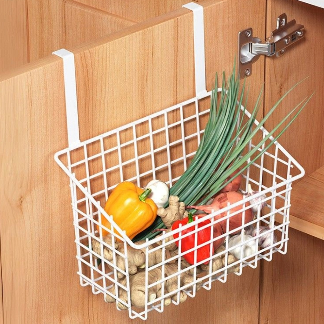 Multipurpose Door Hanging Metal Basket