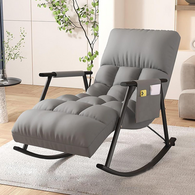 Rocking Chair Recliner 5-Way Adjustable Calf Support