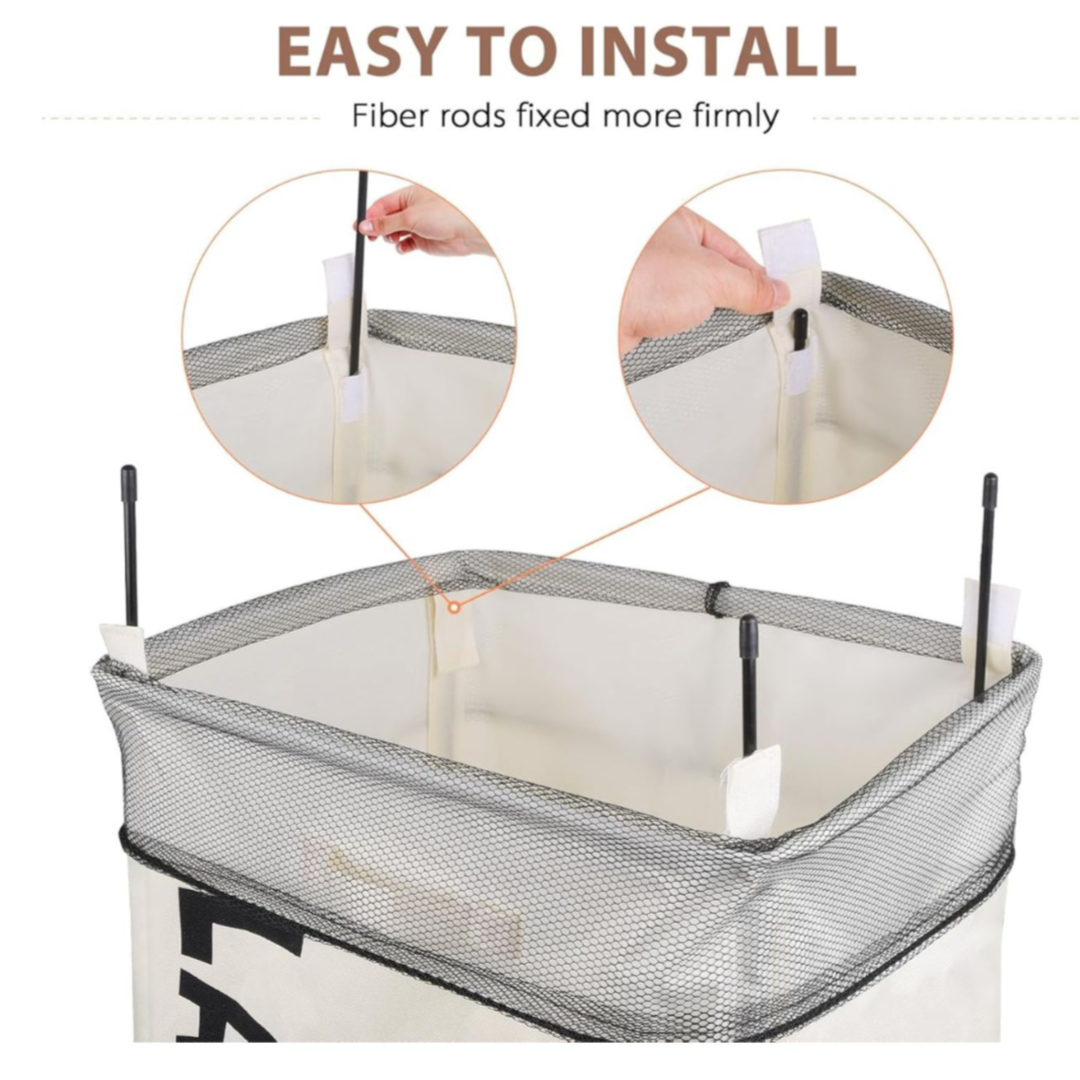 Foldable Laundry Basket With Wheels