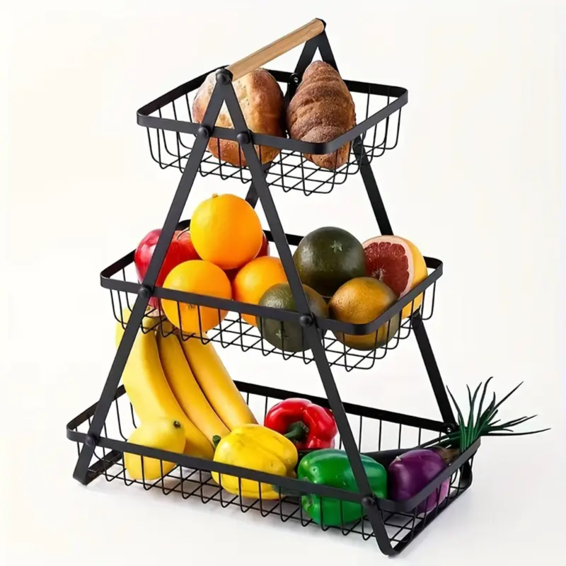 Metal Fruit Basket 3 Tier
