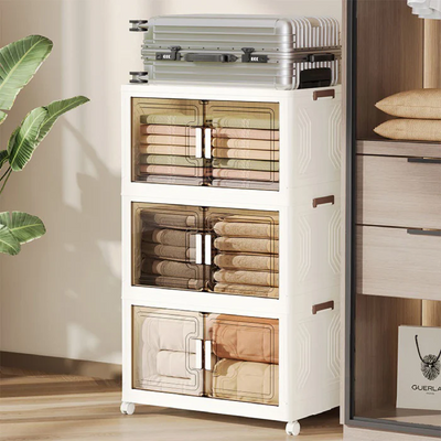 Foldable Storage Cabinet 3 Layer